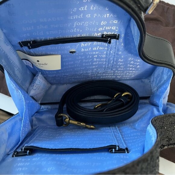 Rare 🔥 Kate Spade Bag Piano Leather Glitter Clutch Shoulder Jazz Things Up - Picture 11 of 15